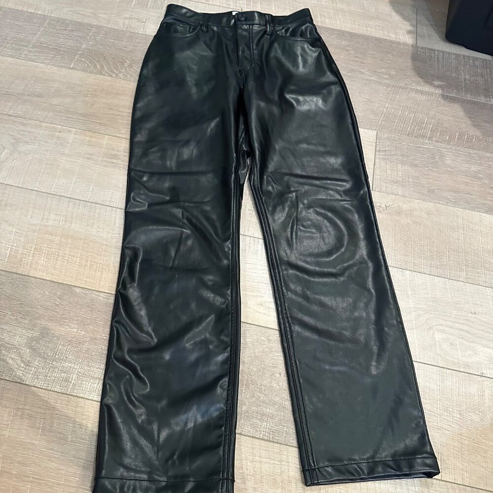 Abercrombie & Fitch Black Faux Leather Pants